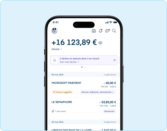 Vous pilotez votre entreprise en temps réel depuis l’appli Dougs