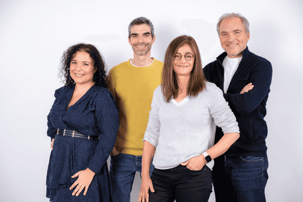 Sarah, Florent, Véronique et Patrick, Cofondateurs du cabinet Dougs